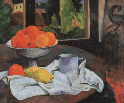 Still Life with Fruit Bowl and Lemons by Paul Gauguin